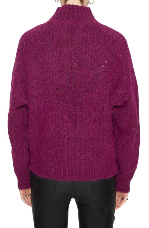 Rebecca Minkoff Caroline Turtleneck Alpaca Blend Sweater In Damson