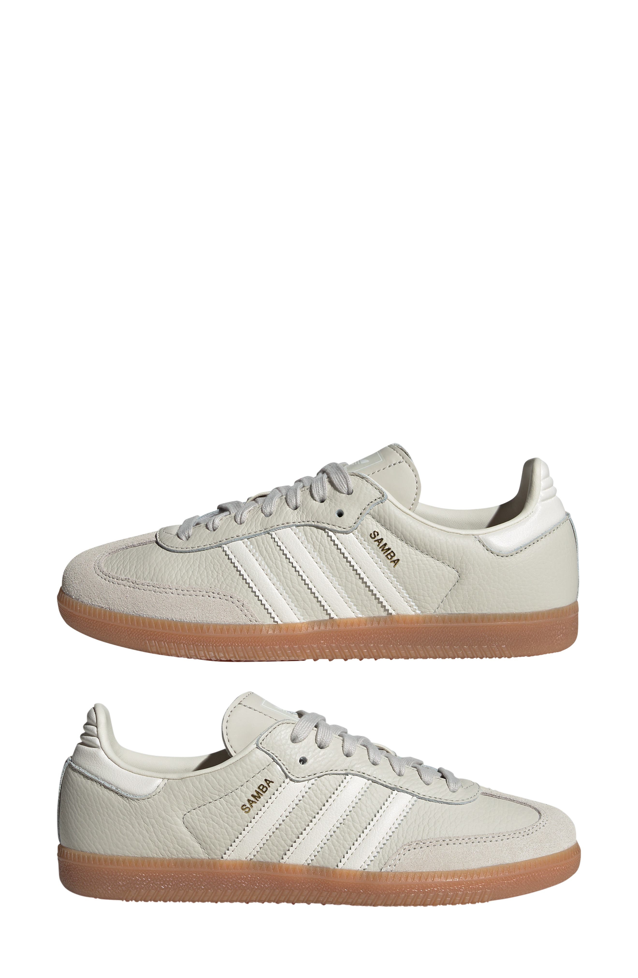 adidas Samba Sneaker in Alumina/Chalk/Wonder Beige | Smart Closet
