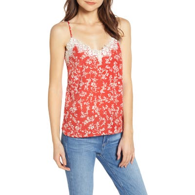 Heartloom Andra Lace Detail Camisole, Red