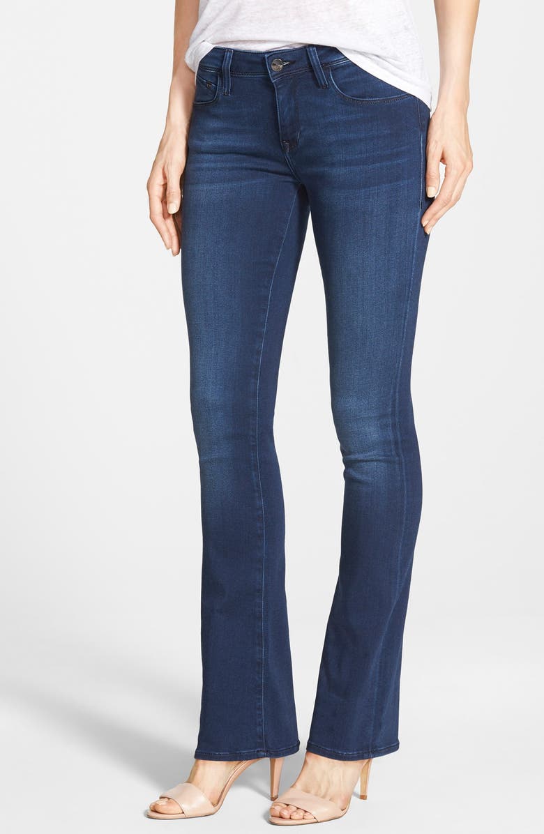 Mavi Jeans Gold 'Leigh' Stretch Baby Bootcut Jeans (Dark Sateen ...
