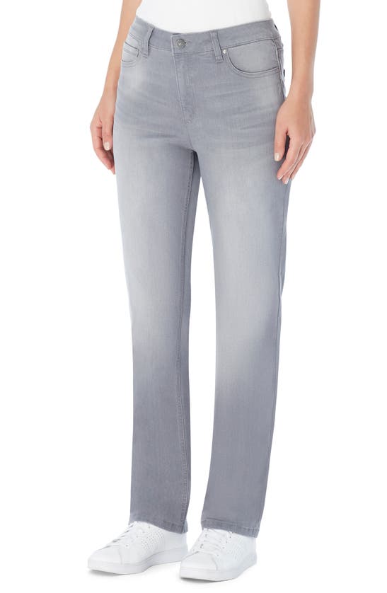 Shop Jones New York Lexington Straight Leg Jeans In Slater Wash