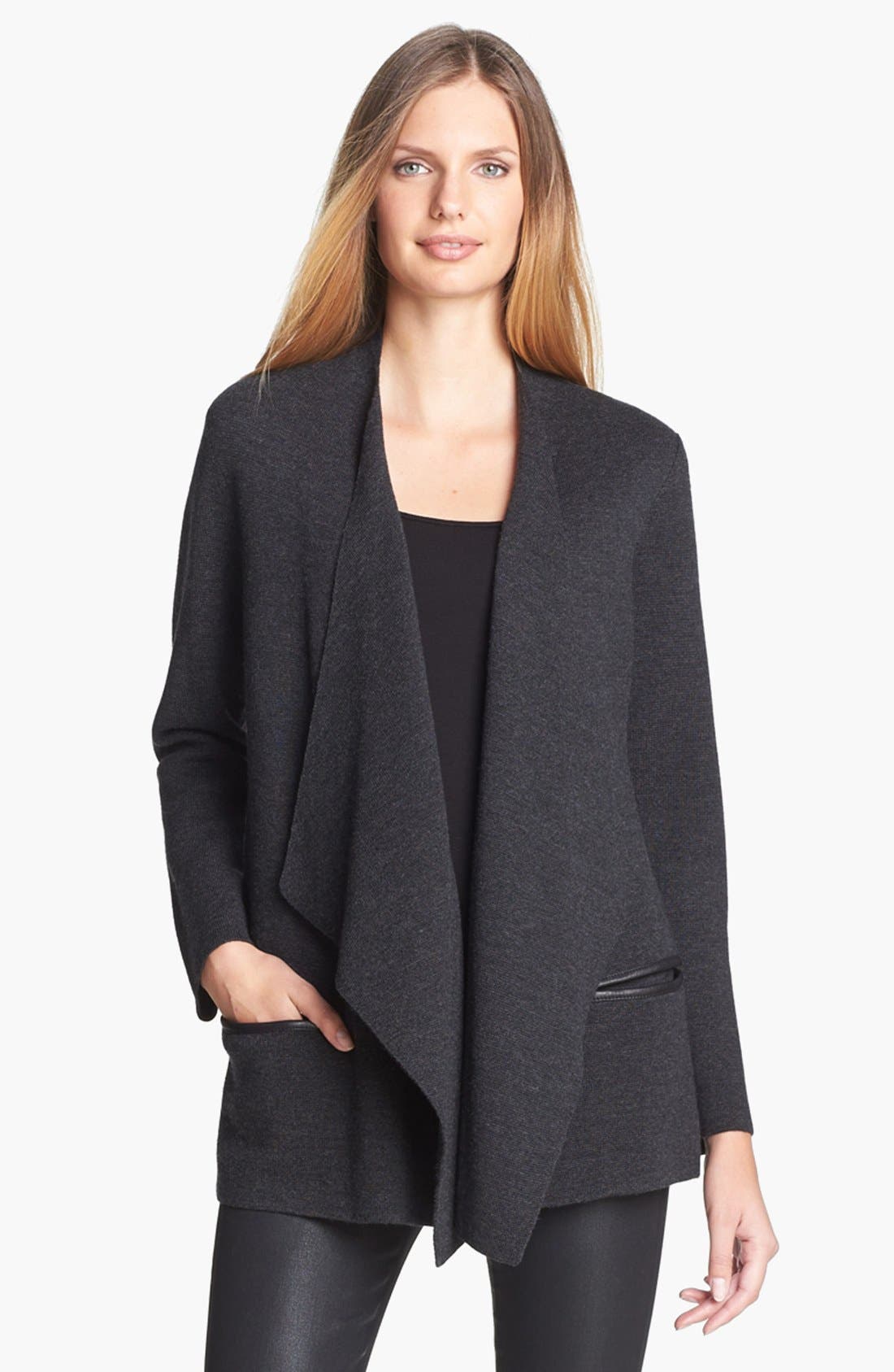 Eileen Fisher Angle Front Merino Wool Jacket Nordstrom
