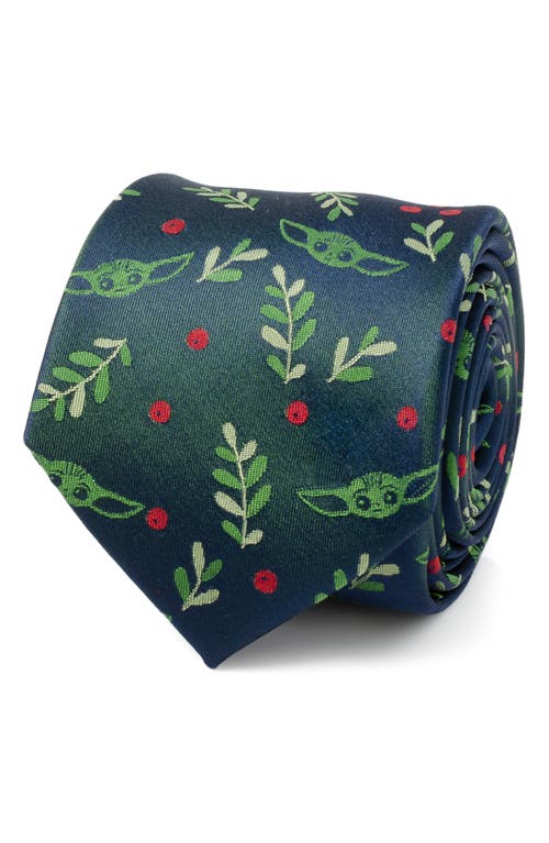 Cufflinks, Inc Grogu Holiday Silk Tie In Green/red