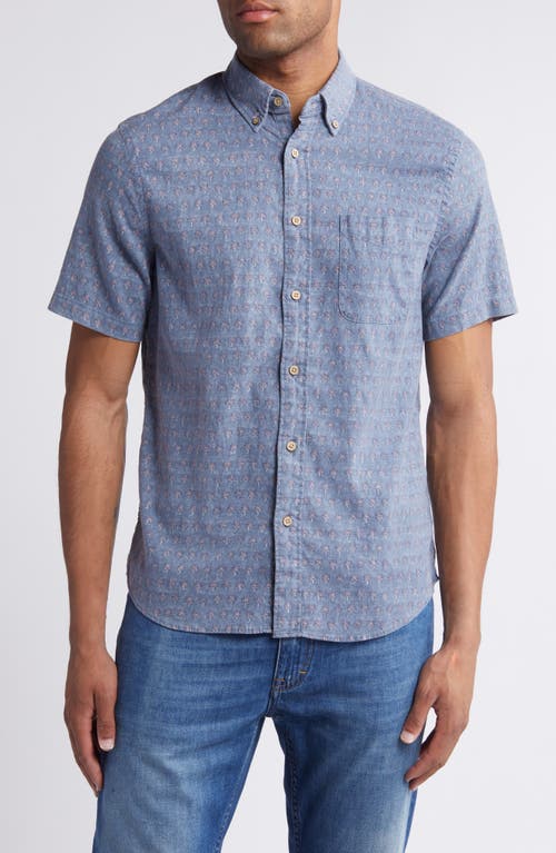 Breeze Short Sleeve Button-Down Shirt in Paradise Palm