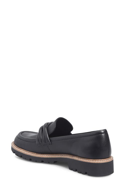 Comfortiva Lilac Leather Casual Shoe In Black