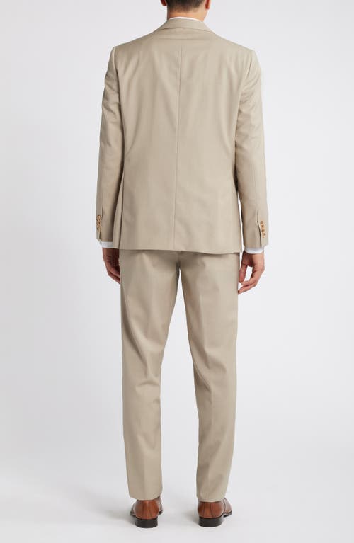 Shop Jack Victor Esprit Solid Tan Wool Suit