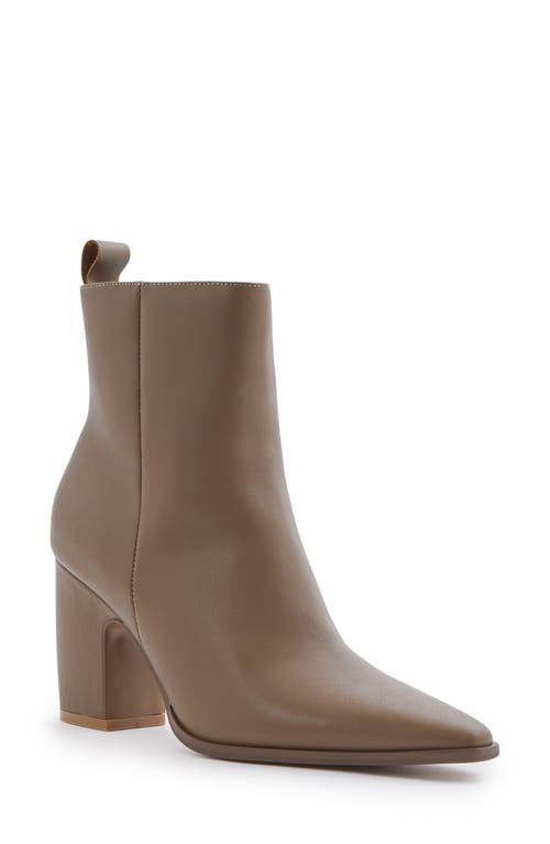 Shop Reiss Amy Pointed Toe Bootie In Taupe