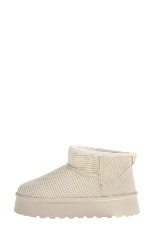 Shop Dirty Laundry Yarroh Corduroy Platform Bootie In Cream