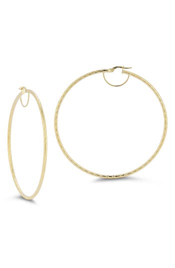 Ember Fine Jewelry 14k Gold 63mm Hoop Earrings In Gold