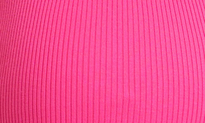 Shop Seraphine Rib Knot Detail Off The Shoulder Midi Maternity Dress In Pink