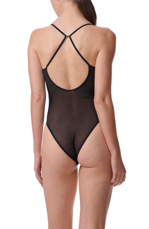 Wolford Sequin-embellished Bodysuit In Black