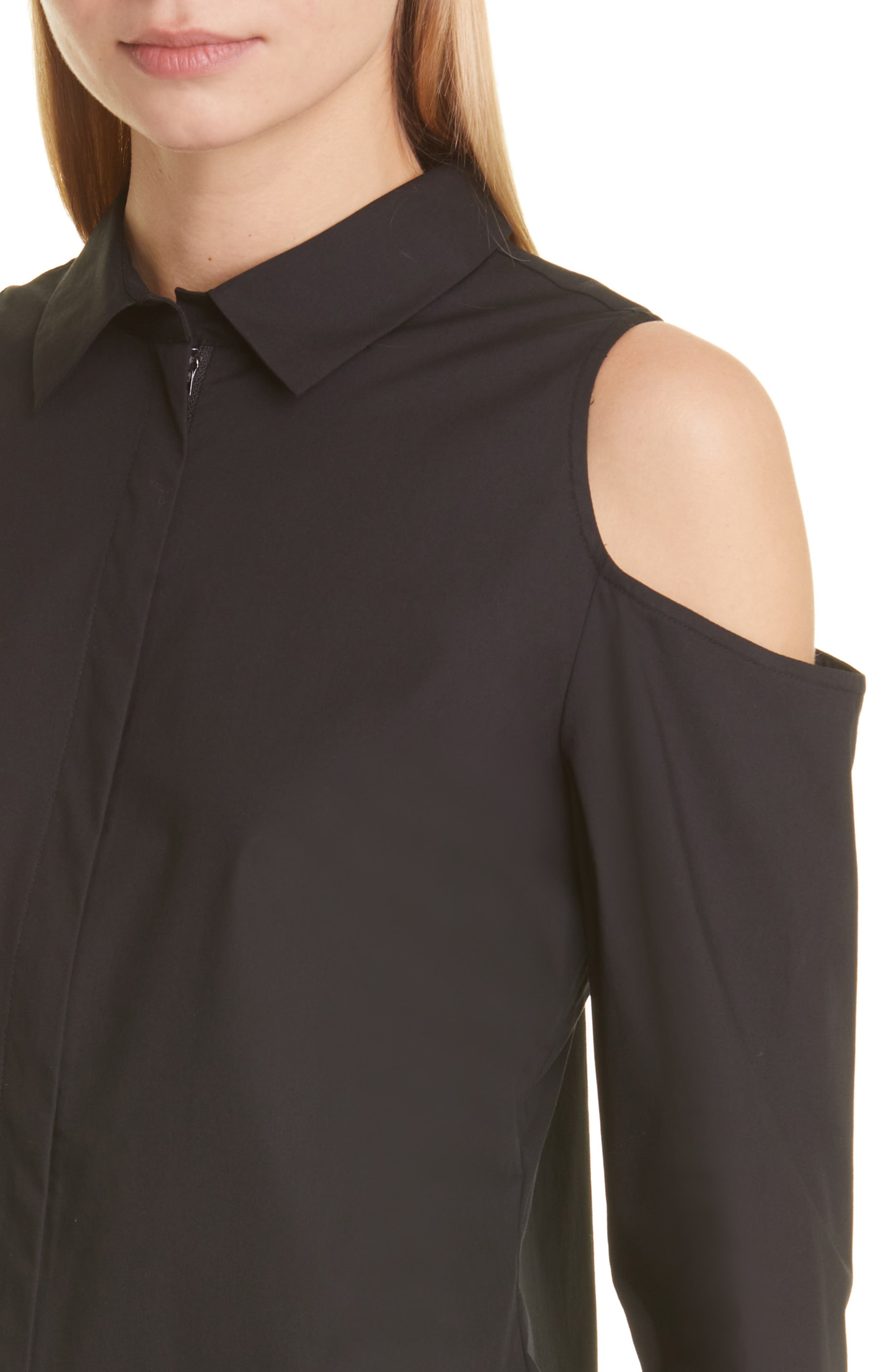 dkny cold shoulder top