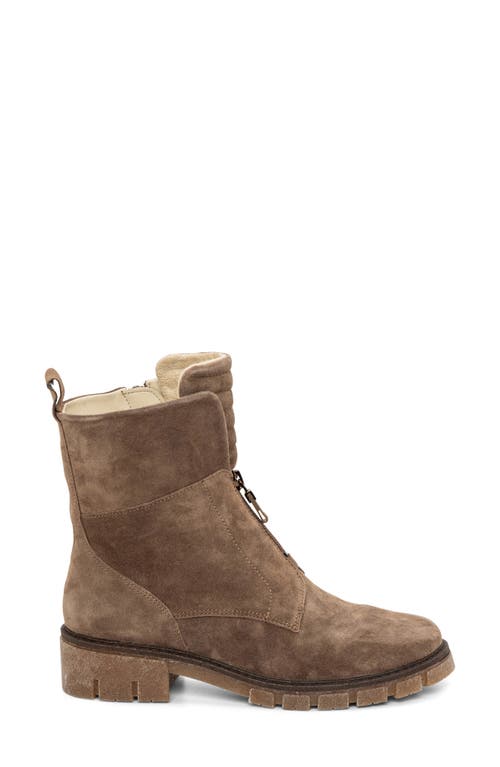 Ara Deon Zip Combat Boot In Sesame