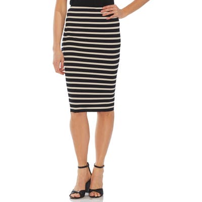 Vince Camuto Shadow Stripe Tube Skirt, Black