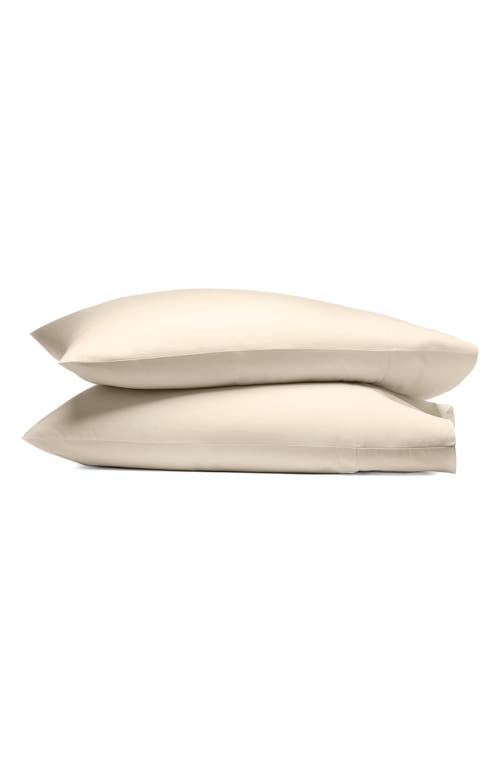 Boll & Branch Set of 2 Percale Hemmed Pillowcases in Natural at Nordstrom