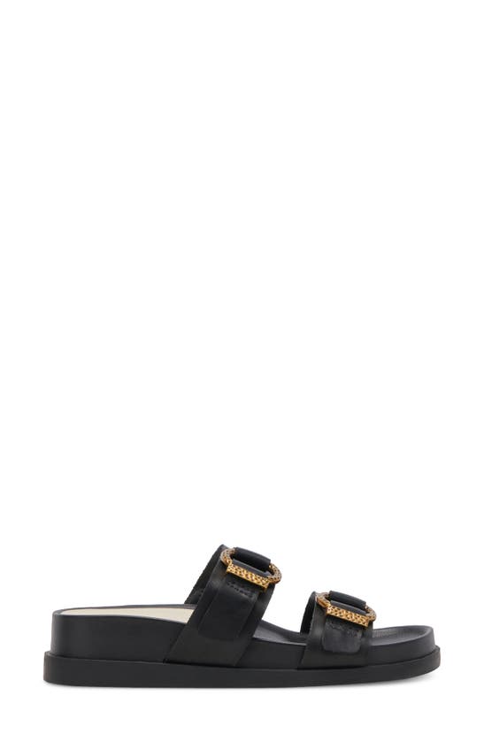 Dolce Vita Soya Sandal In Onyx Leather