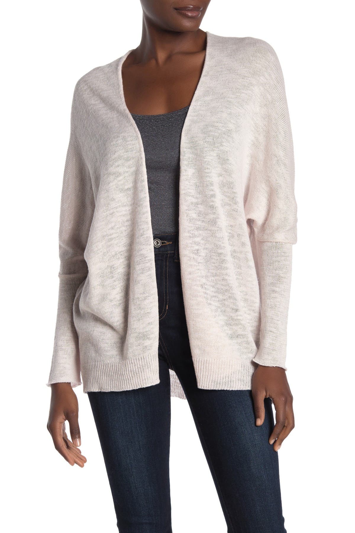 michael stars open front cardigan