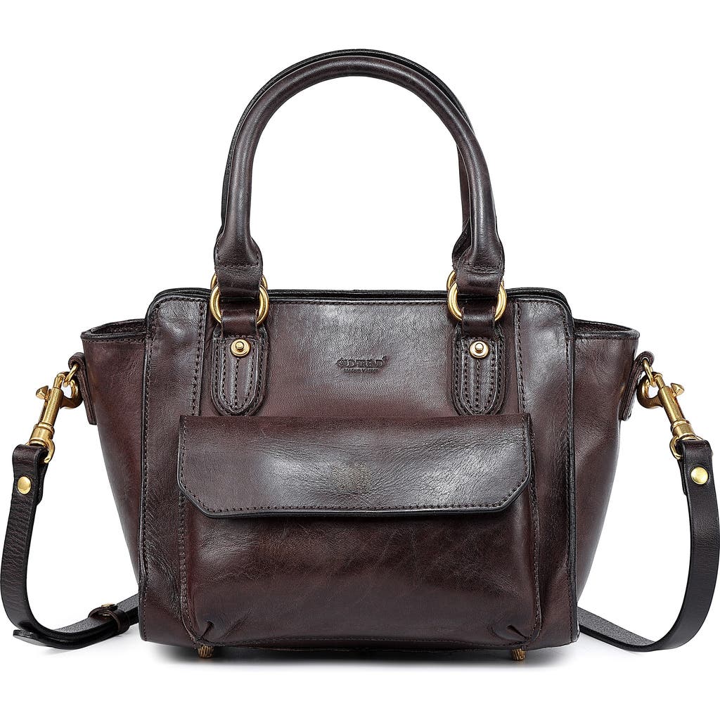 Old Trend Pansy Mini Satchel Bag In Dark Brown