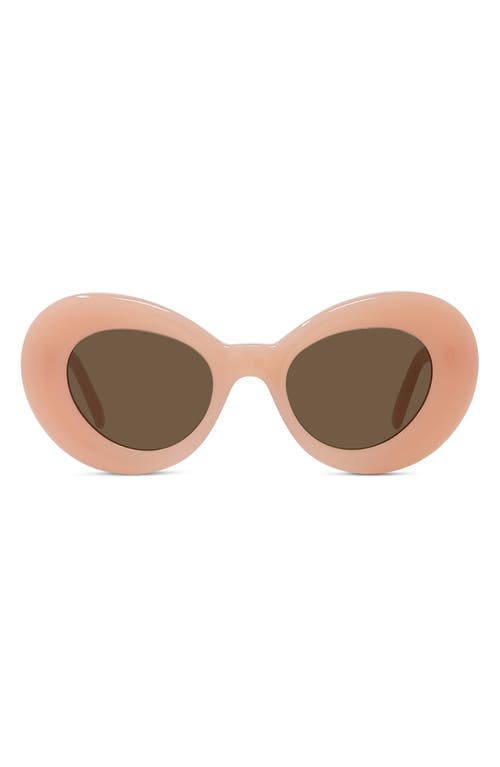 Loewe Curvy 47mm Small Butterfly Sunglasses In Neutral