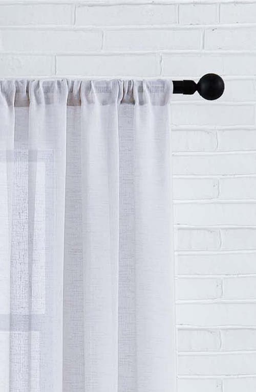 Lucky Brand Onyx Textured Sheer Set Of 2 Curtain Panels In White