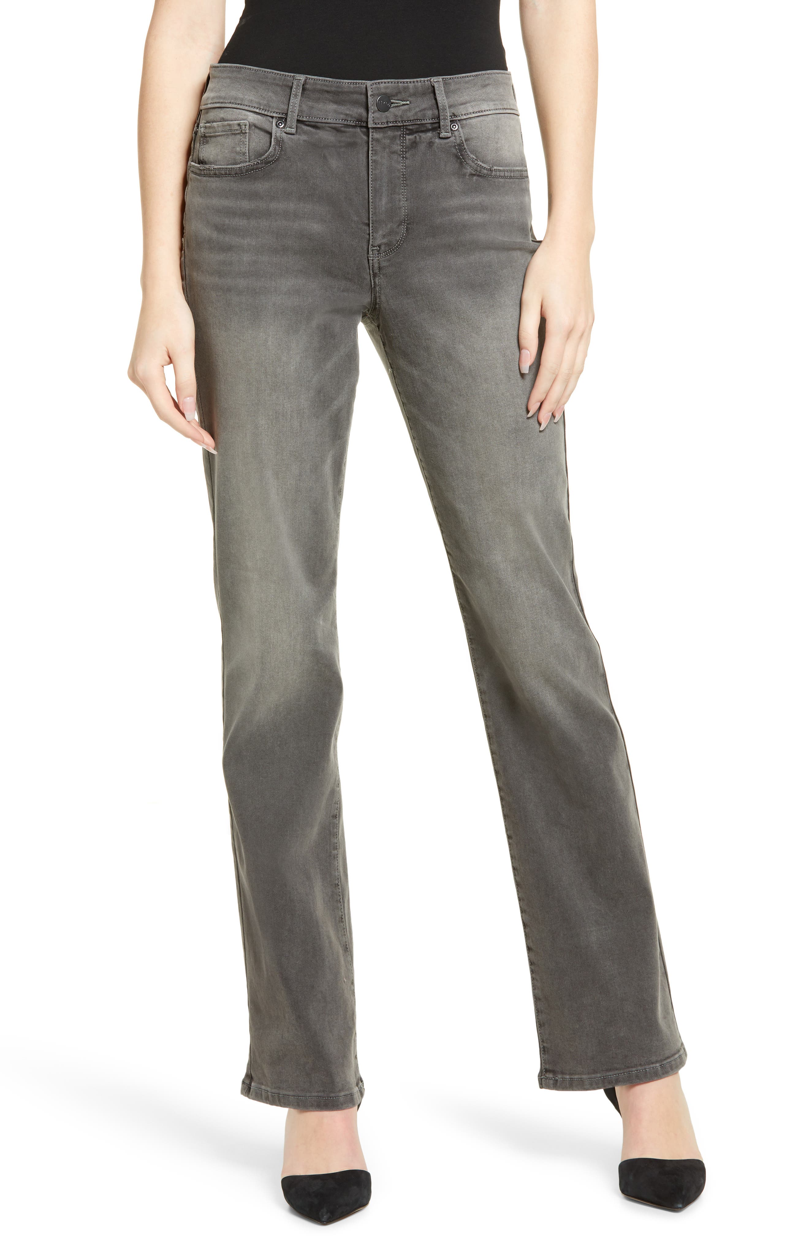 Women's grey jeans straight leg Clearance