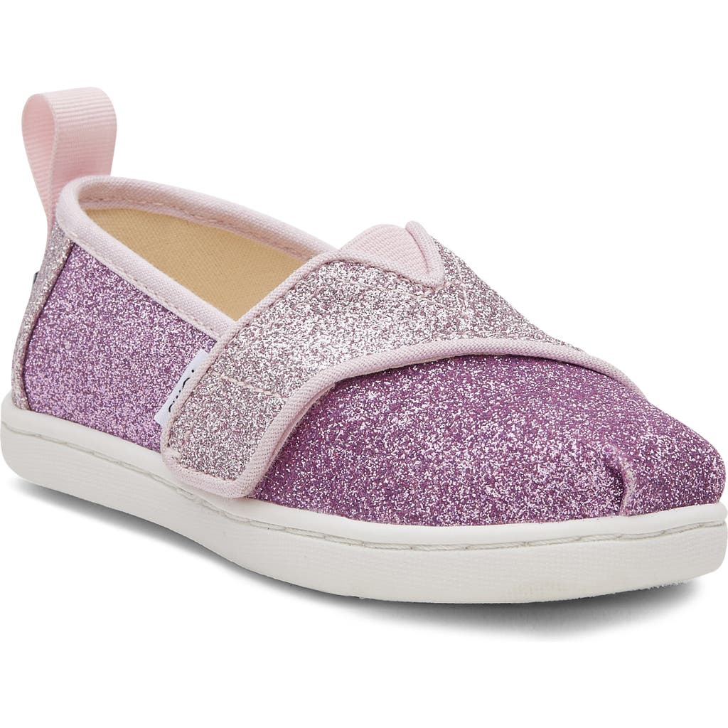 Toms Kids' Glitter Alpargata Slip-on In Purple