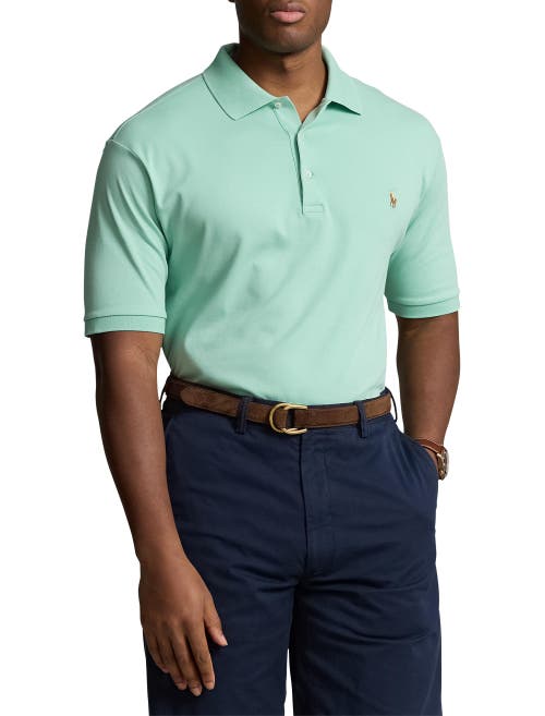 Shop Polo Ralph Lauren Soft Touch Polo Shirt In Celadon