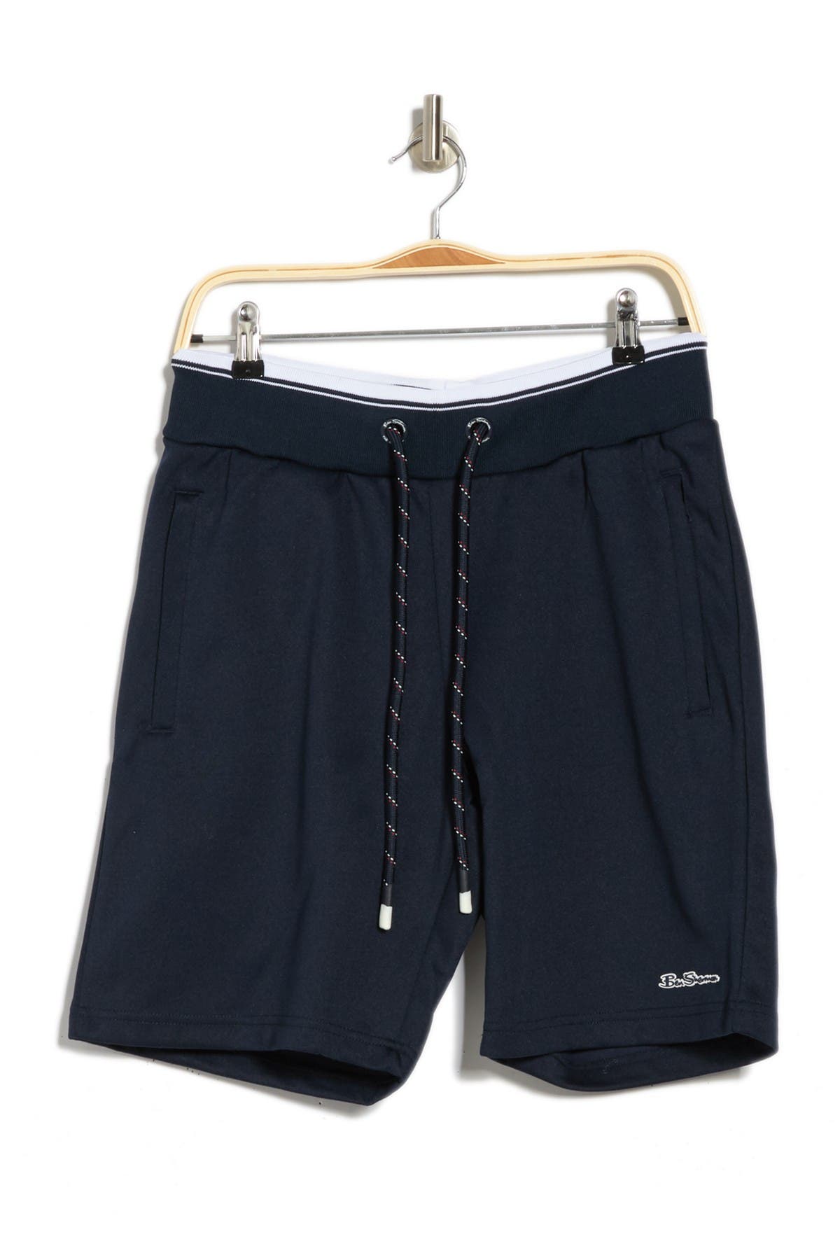 drawstring track shorts