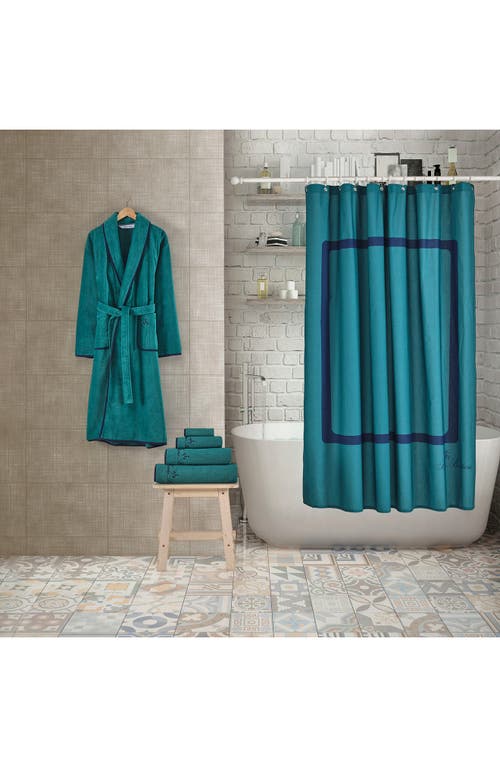 Brooks Brothers Contrast Frame Shower Curtain In Deep Jungle