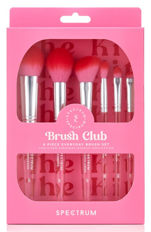SPECTRUM SPECTRUM BRUSH CLUB 6-PIECE MAKEUP BRUSH SET