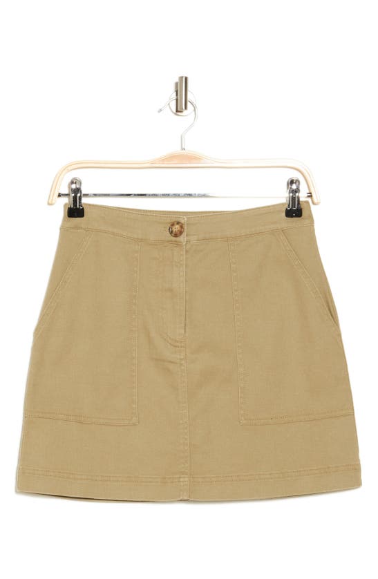 Melrose And Market Utility Miniskirt In Brown