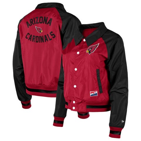 San Francisco 49ers New Era Third Down Varsity Full-Snap Jacket - Scarlet