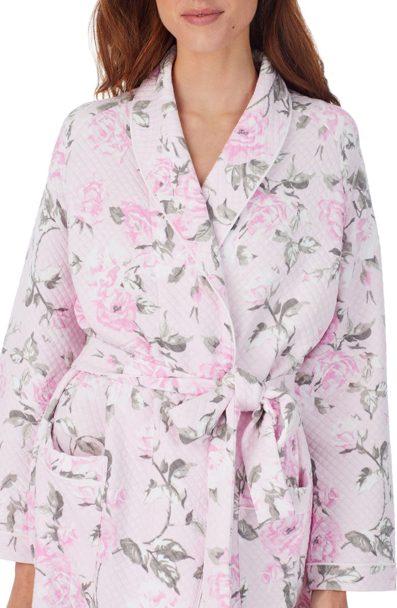 Eileen West Floral Quilted Robe | Nordstrom