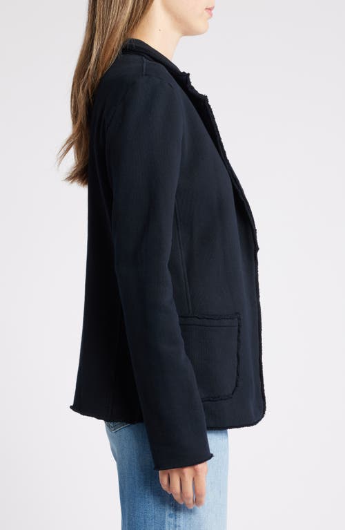 Frank & Eileen Dublin Cotton Fleece Blazer In British Royal Navy
