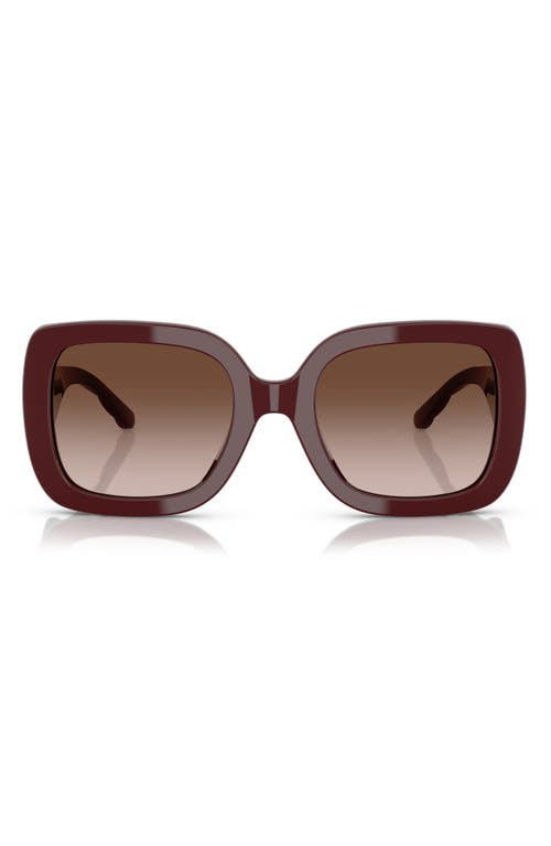 Tory Burch 54mm Butterfly Sunglasses In Brown Grad