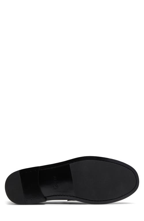 Aldo Kieran Penny Loafer In Black/white