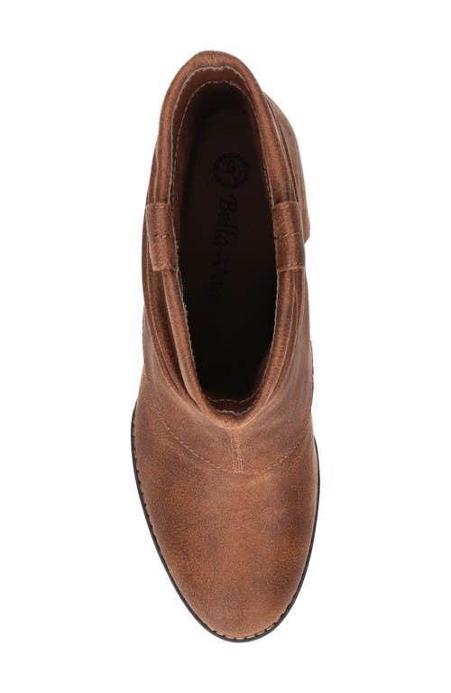 Bella Vita Women's Twyla Slouch Block Heel Ankle Boots In Tan