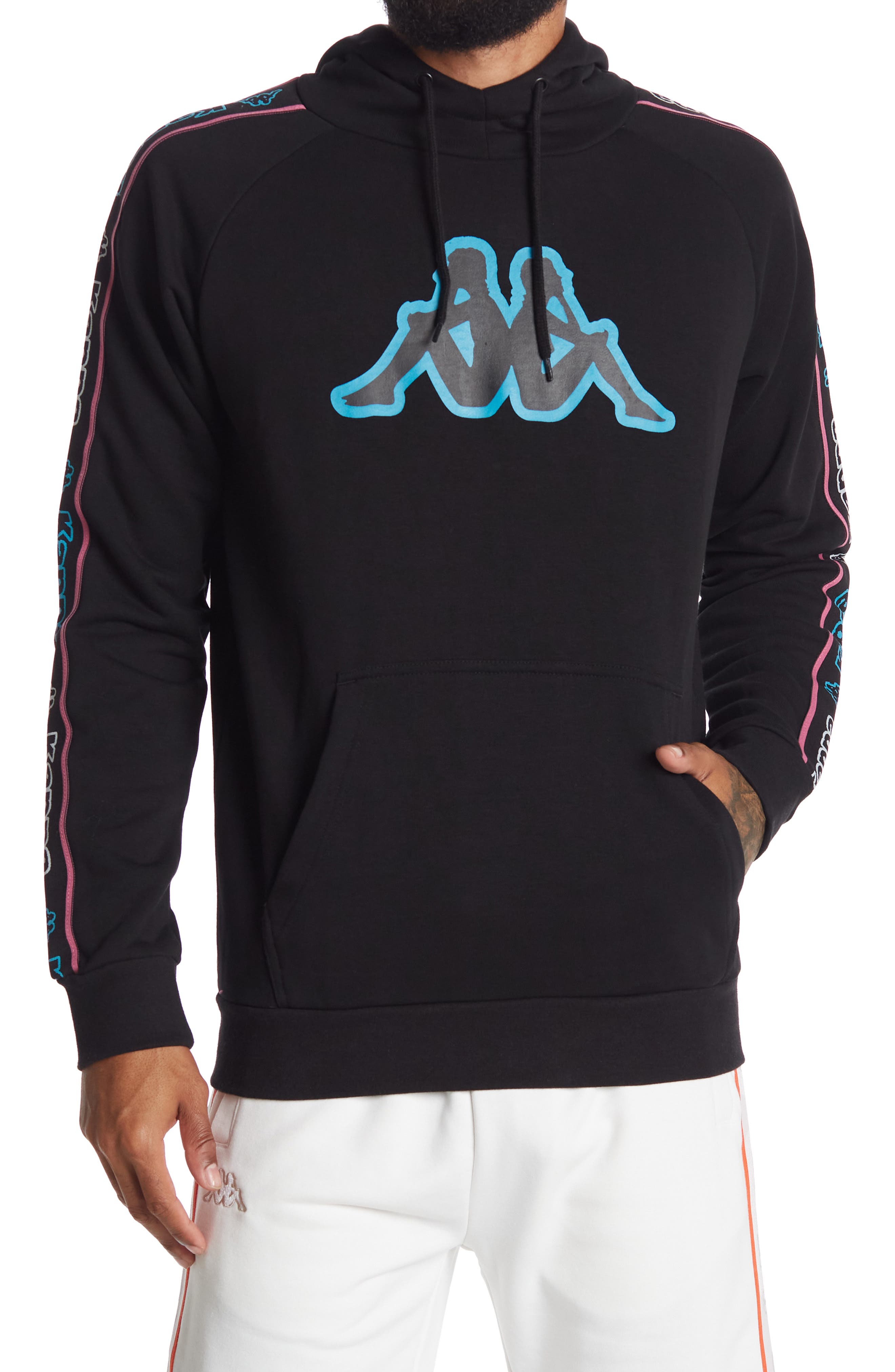 kappa taped hoodie