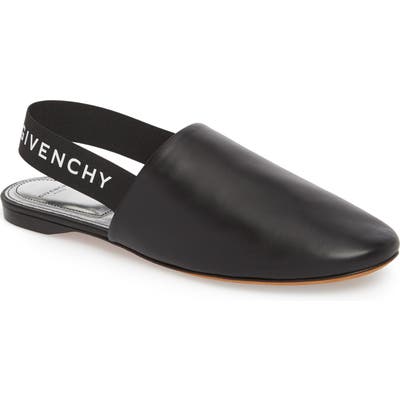 Givenchy Rivington Logo Slingback Mule - Black