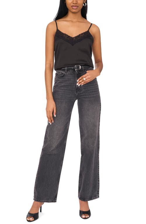 Shop 1.state Lace Trim Camisole In Rich Black