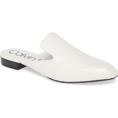 Calvin Klein Moise Margaret Mule, White