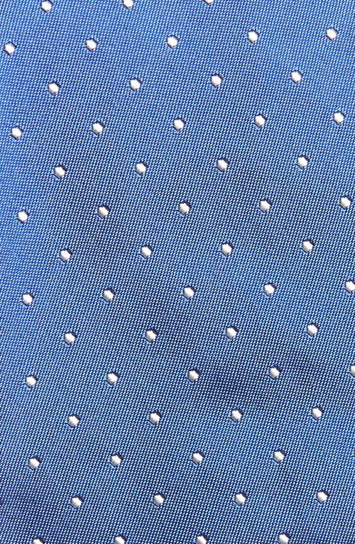 Ralph Lauren Purple Label Polka Dot Silk Tie In Pinot Blue
