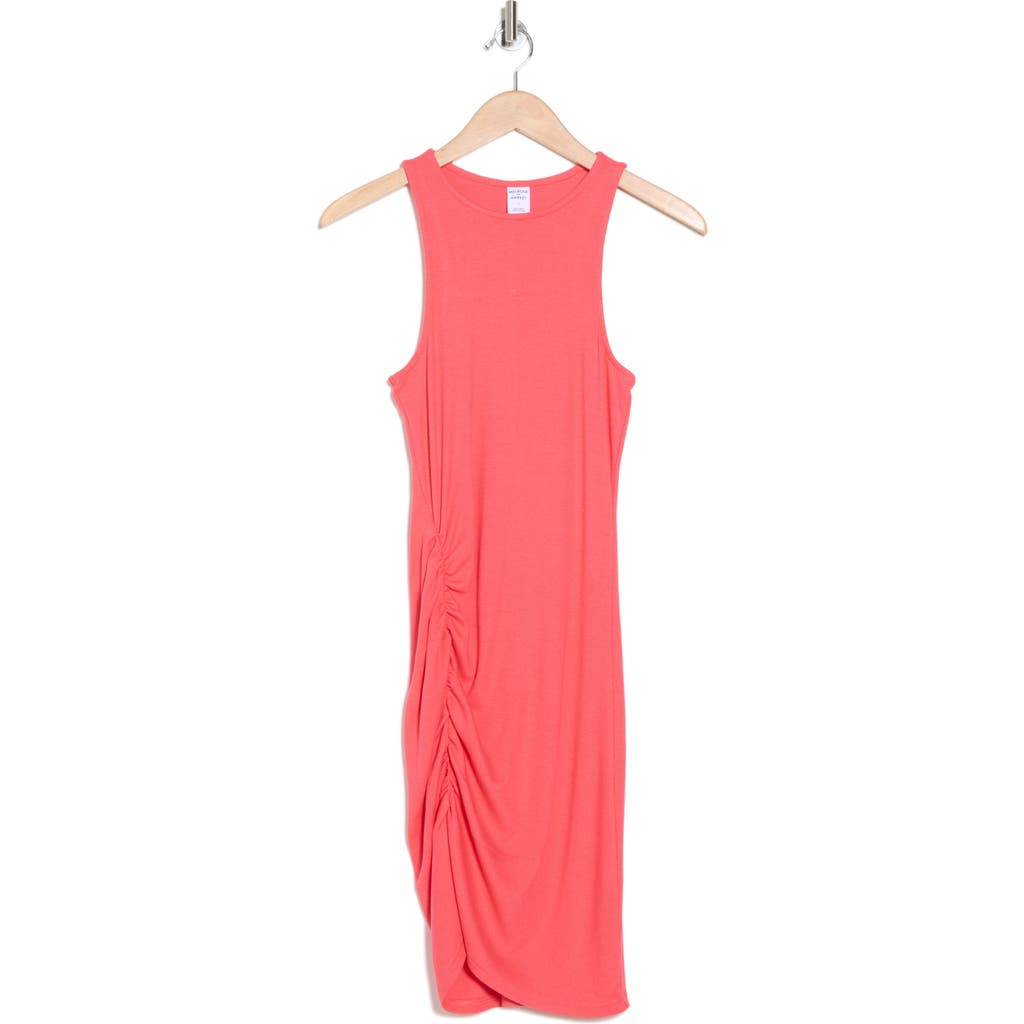 Melrose And Market Ruched Racerback Dress In Pink