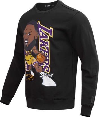 Men's Pro Standard LeBron James Black Los Angeles Lakers #6 Caricature T-Shirt Size: Medium