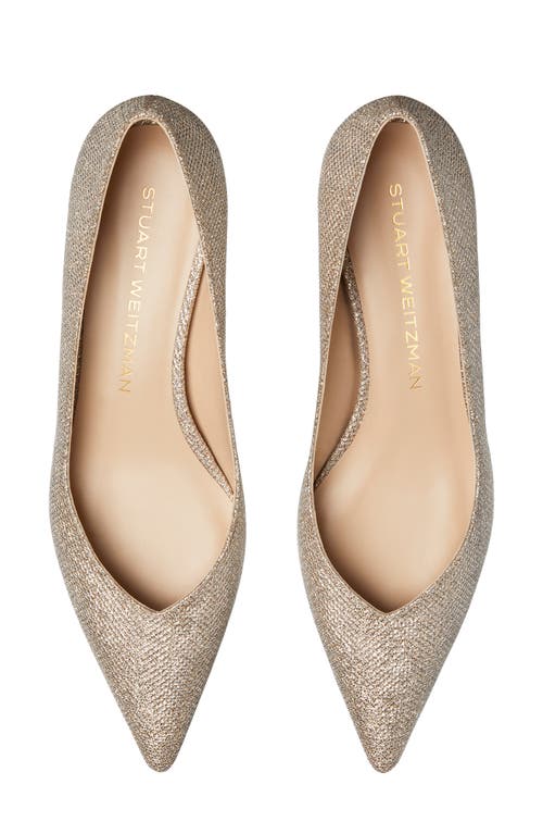 Shop Stuart Weitzman Eva Kitten Heel Pointed Toe Pump In Poudre