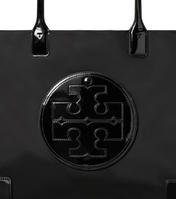 Original T.O.R.Y. B.U.R.C.H Women's Ella Patent Tote Bag - Black