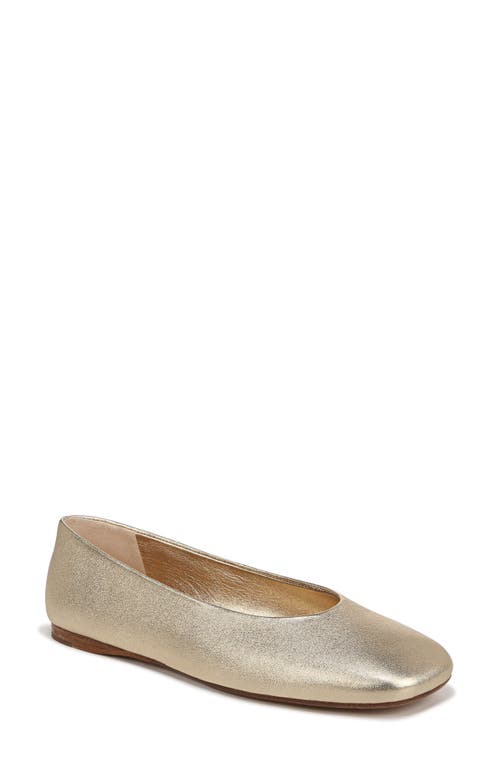 Leah Ballet Flat in Champagne