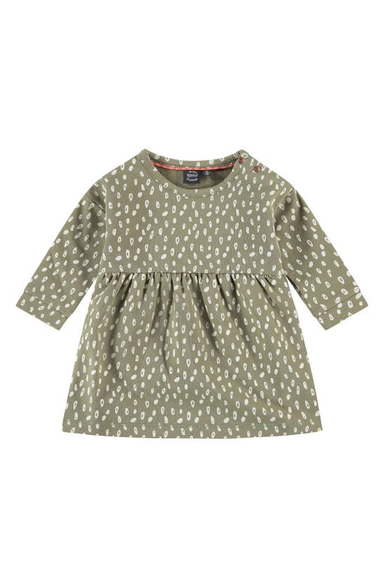 Babyface Babies' Print Stretch Cotton Dress In Fern