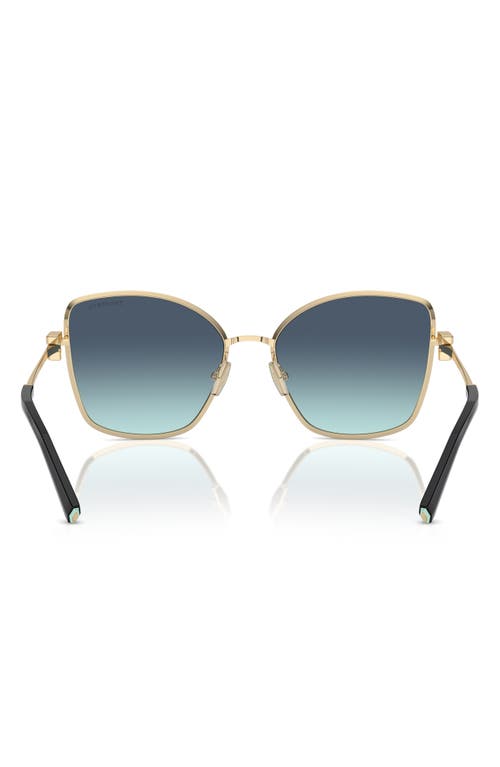 Tiffany & Co . 58mm Gradient Butterfly Sunglasses In Blue Gradient