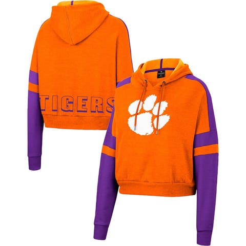 Women's Colosseum Orange Clemson Tigers Tunic Pullover Hoodie